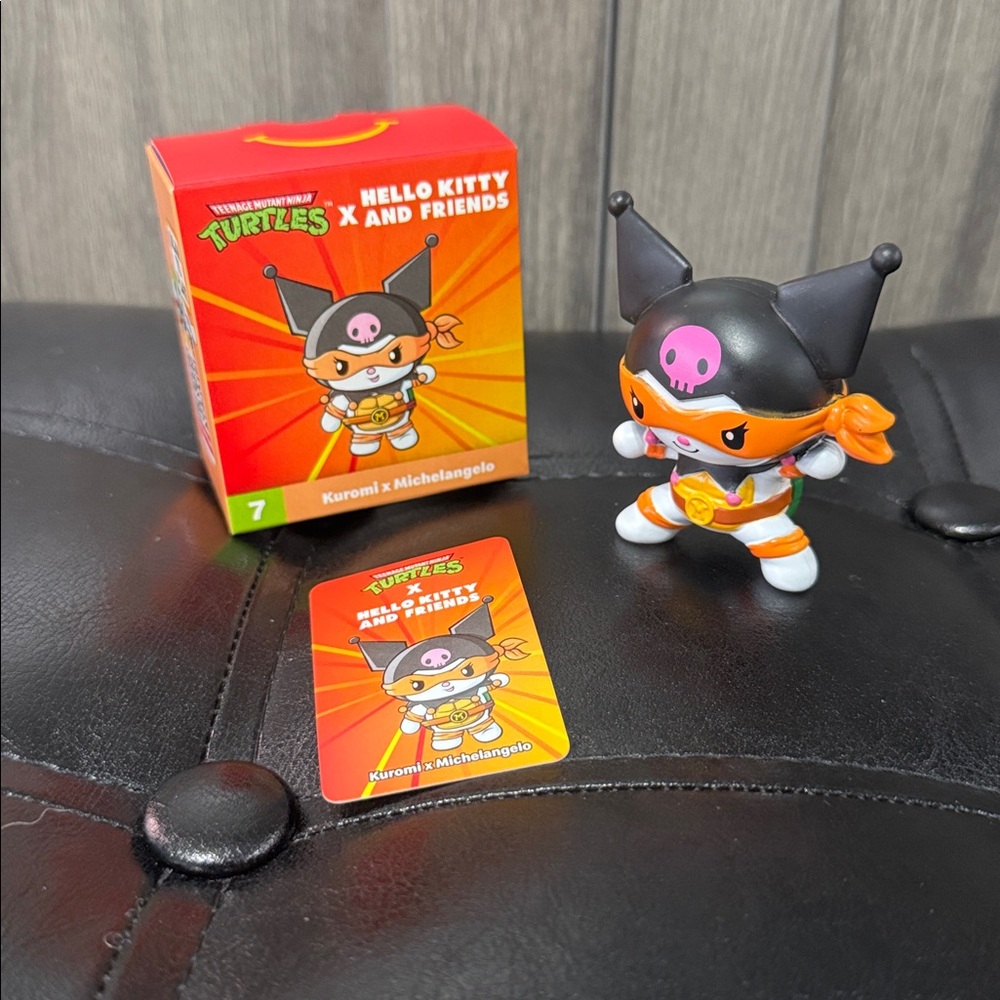 Hello Kitty Friends Ninja Turtle Kuromi + Michelangelo #7 McDonalds Happy Meal
